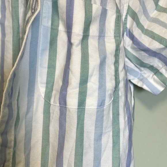 NWT J. Crew Men's Striped Short Sleeve Shirt - Picture 6 of 8